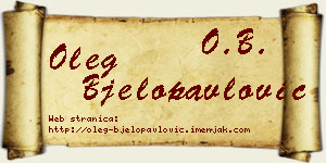 Oleg Bjelopavlović vizit kartica